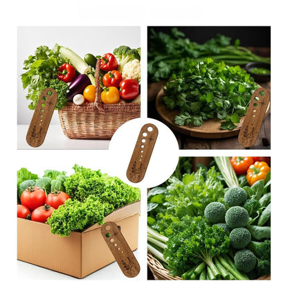HGLuKGO Herb Stripper, Wooden Vegetable Leaf Separator, Kitchen Herbs Leaf Stripping Tool, Exquisite Herb Stripper Bowl Gifts for the Kitchen Suitable for Home Use & Chefs