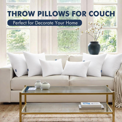 MIULEE Throw Pillow Inserts - Pack of 2 | 26x26 Inch | 100% Virgin Fiber Filling for Ultimate Comfort