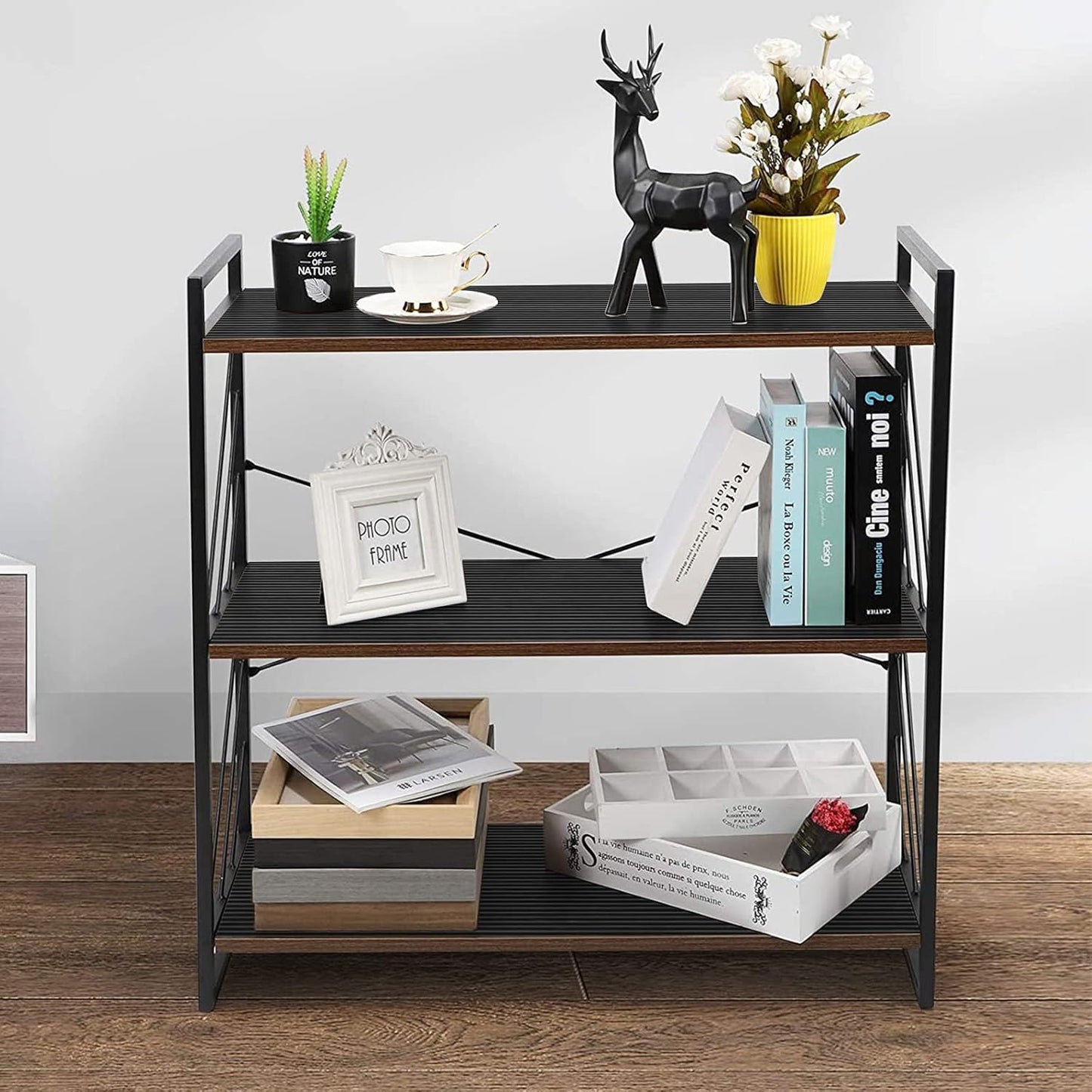 Black Shelf Liners for Kitchen Cabinets - Non-Adhesive Waterproof Washable Drawer Mat Liner for Bathroom and Pantry