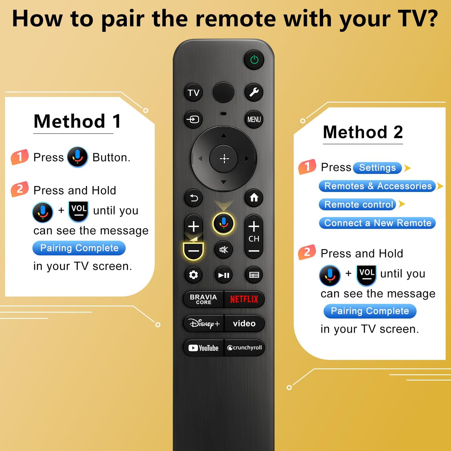 Voice Magic Remote for LG-Smart-TV-Remote Control Replacement, AKB75855501 AN-MR20GA MR19BA MR18BA MR650A with Voice Recognition and Pointer Function