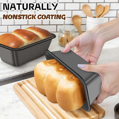 Baking Pans Set, Nonstick Bakeware Sets, Oven Pans for Cooking, AIVIKI 6 Pieces Baking Sheets Set Including Cookie Sheet, Deep Roaster Pan, Square Pan, Loaf Pan, Muffin Pan, Carbon Steel Baking Set