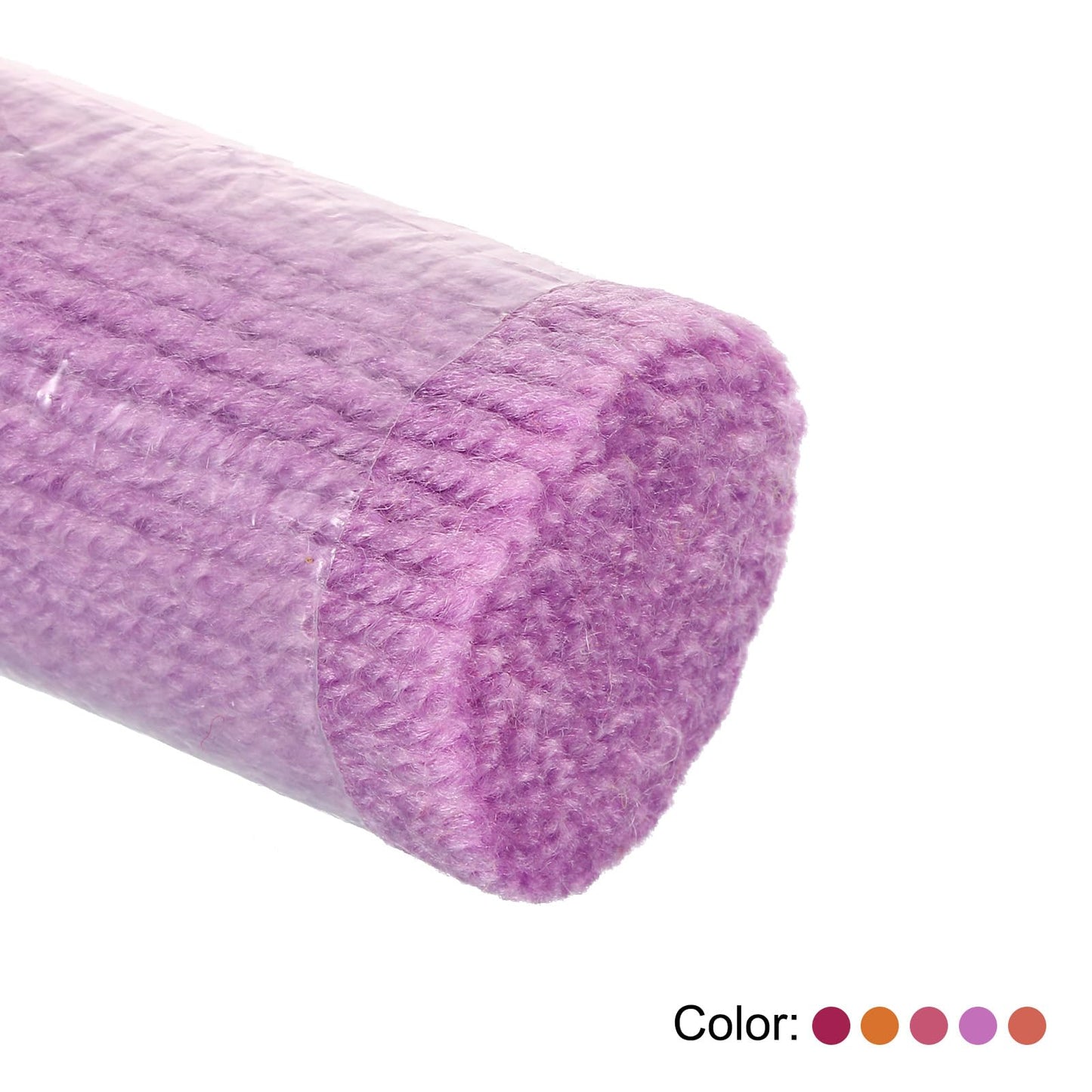 PATIKIL 12 Rolls Latch Hook Yarn, Latch Hook Kit Yarn Precut Hook Rugs Yarn Crochet Colorful for Latch Hook Rug Adults Beginners, Pink Yellow Purple Tone