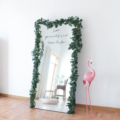 Apeair 3Pcs Fake Eucalyptus Vines, 6.5FT Silk Ivy Garland, Odorless Lush Green Leaves Artificial Hanging Plants, Boho Forest Greenery Decor for Home, Classroom, Wall,Party, Wedding Decoration