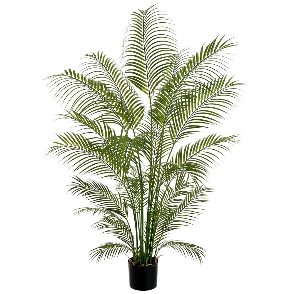 SilksAreForever 6' Areca Faux Palm Tree w/Pot -Green