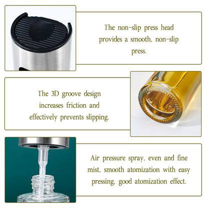 Gyinere 2 Pcs Oil Sprayer For Cooking,Olive Oil Sprayer,Light-Proof 100ml Food Oil Dispenser For Kitchen,For Kitchen Gadgets, Air Fryer,Salad, Frying,Bbq