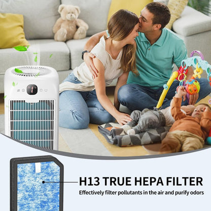 Can-Meageren AP1501 HEPA Replacement Filter, Compatible with Aircillin AP1501 Air Purifier, H13 3-in-1 HEPA Filter High-Efficiency Carbon Filter Filtration (4 Pack)
