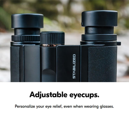 Nikon STABILIZED Binoculars 10x25 S, Image Stabilized Binoculars for Sports, Outdoors, & Wildlife, Compact, Bundle with a Nikon Lens Pen & Cleaning Cloth