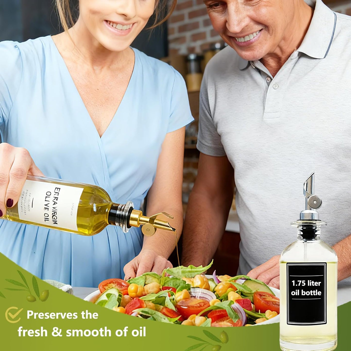 12 Pack Olive Oil Pour Spout with Adapters, Oils Pourer for Olive Oil Dispenser Bottle, Easily Turn Your Bottles into