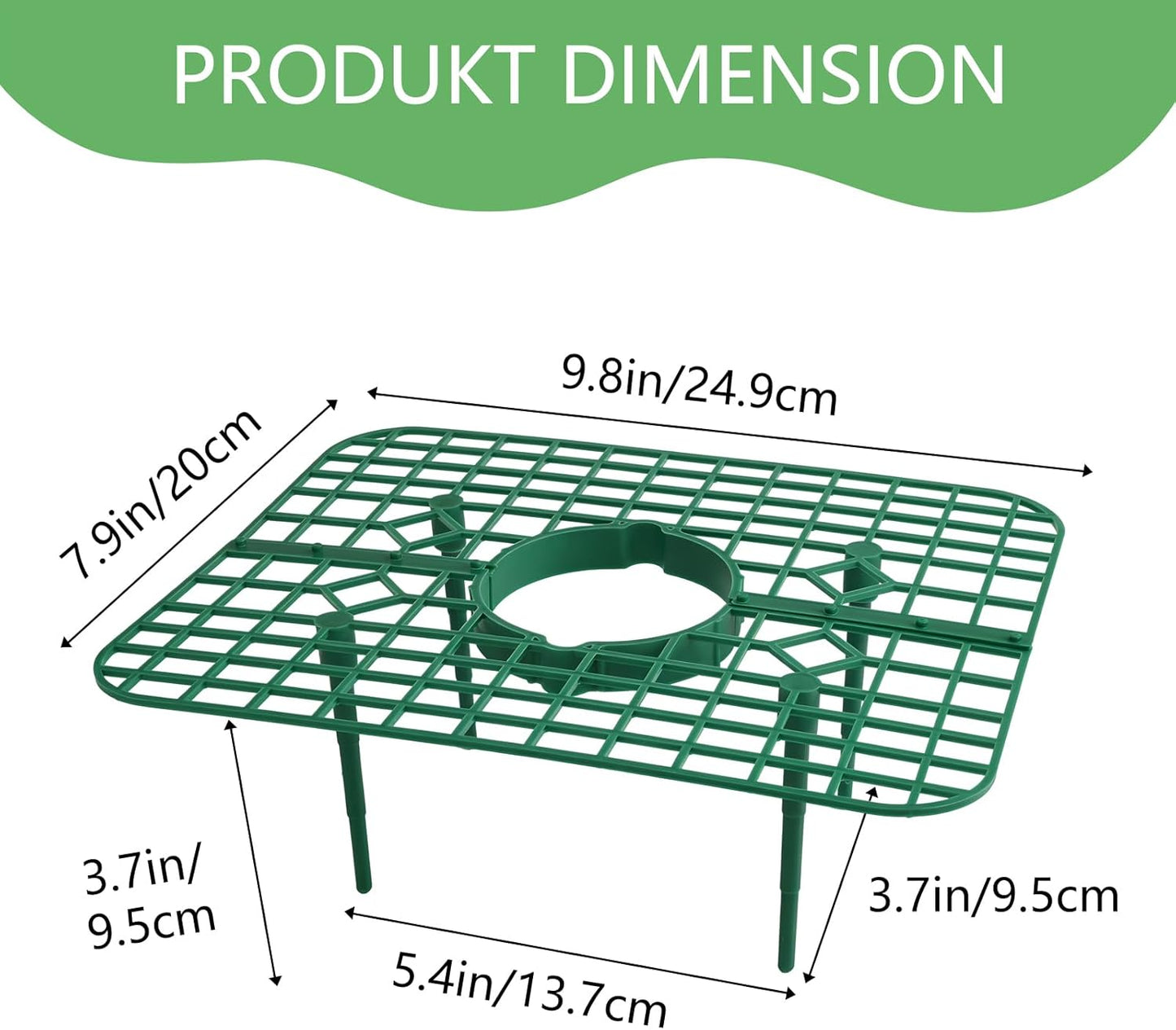 ANGTUO 10 Pack Square Strawberry Supports for Garden Strawberry Plant Support Strawberry Stand Holder Strawberry Racks