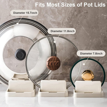 Spoon Rest with Lid Holder, SYOUACEND Kitchen Utensil Rest for Stove Top, Organizer Gadgets