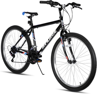 HH HILAND 24 26 inch Mountain Bike for Men Women, 18 Speeds High-Carbon Steel Frame, Sport Cycling MTB Bicycle for Adult