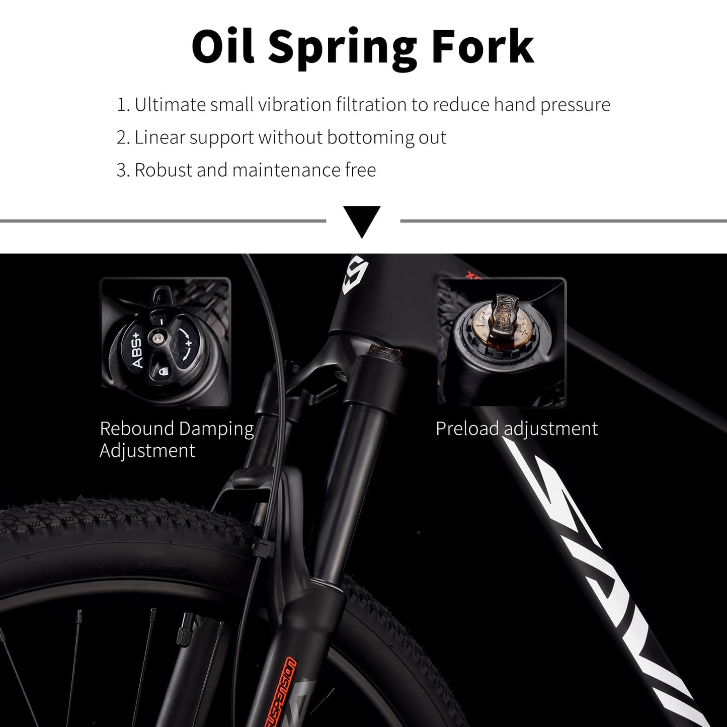 SAVADECK Carbon Fiber MTB with U6000 10 Speed Shift Groupset, Hydraulic Disc Brake with MT200 Break System (Gulf Blue, 27.5 * 19)