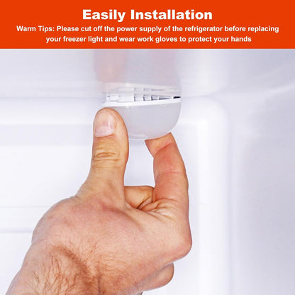 W11251749 Refrigerator Light Bulb Compatible with Whirlpool Kenmore Amana, Replaces W11449273 W11520324 W11468934