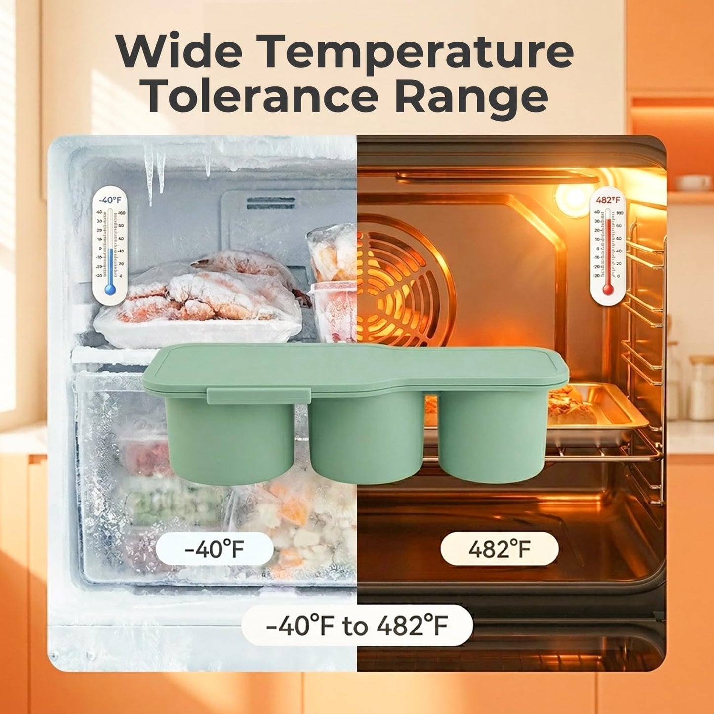 SpaceTime Ice Cube Tray for 30oz Tumbler Cups,Silicone Hollow Cylinder Ice Cube Mold with Lid,Reusable Large Ice Cubes Trays for Freezer Drinks,Whiskey,Cocktails & Juice,Easy Fill & Release (Star)