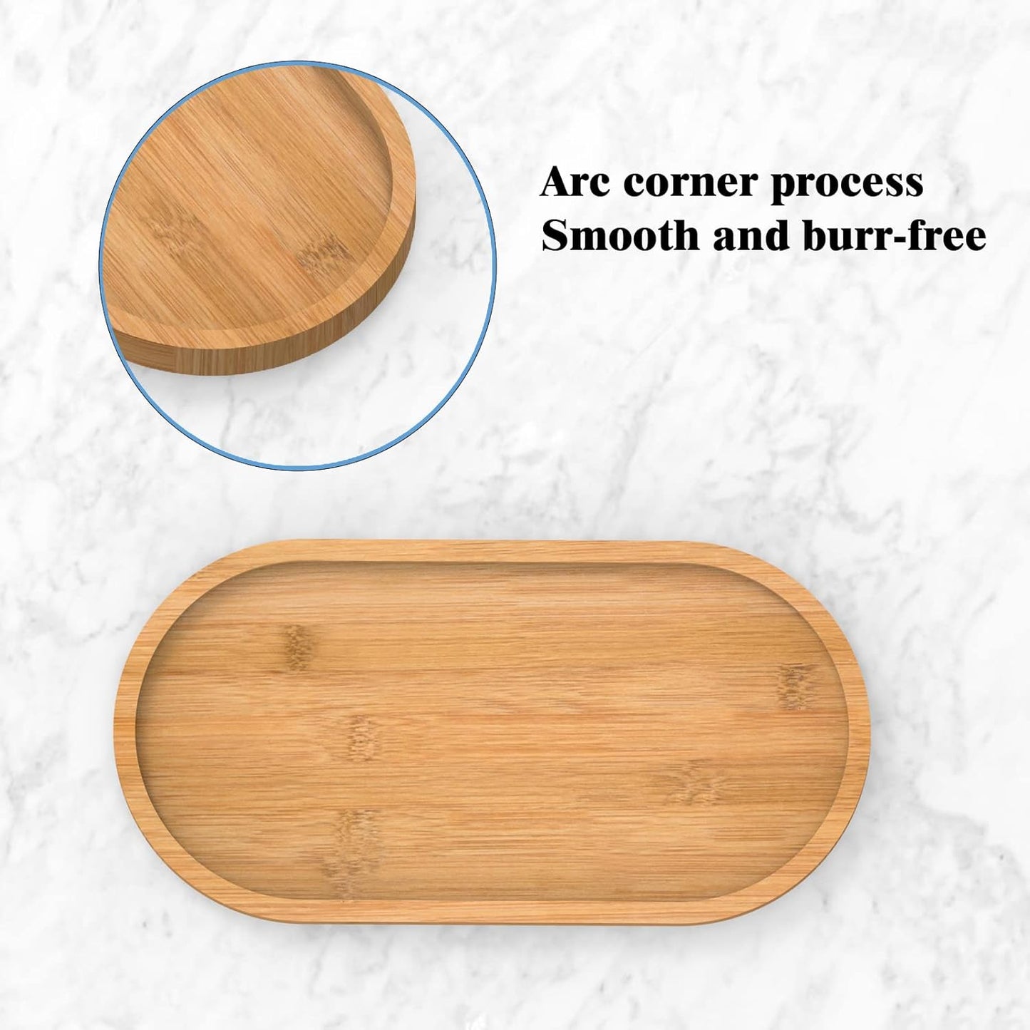 Bamboo Soap Dispenser Tray, Kitchen Countertop Tray for Jewelry, Cosmetics, and Small Items, Organizer