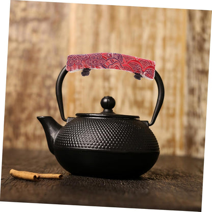 Teapot Handle Cover Anti-Scald Sleeve, Heat-Resistant Cloth Handle Protector for Comfortable Boiling