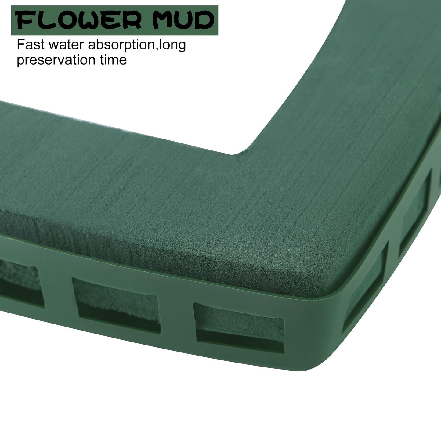 Heart Floral Foam Cage for Fresh Flowers,with Wet Floral Foam Blocks and Suction Cup, Suitable for Wedding,Home,and Garden Decorations.