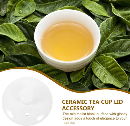 Alipis Ceramic Teapot Lids, Chinese Mug Lid, Kungfu Tea Kettle Replacement Cover for Kitchen Teapots Accessories