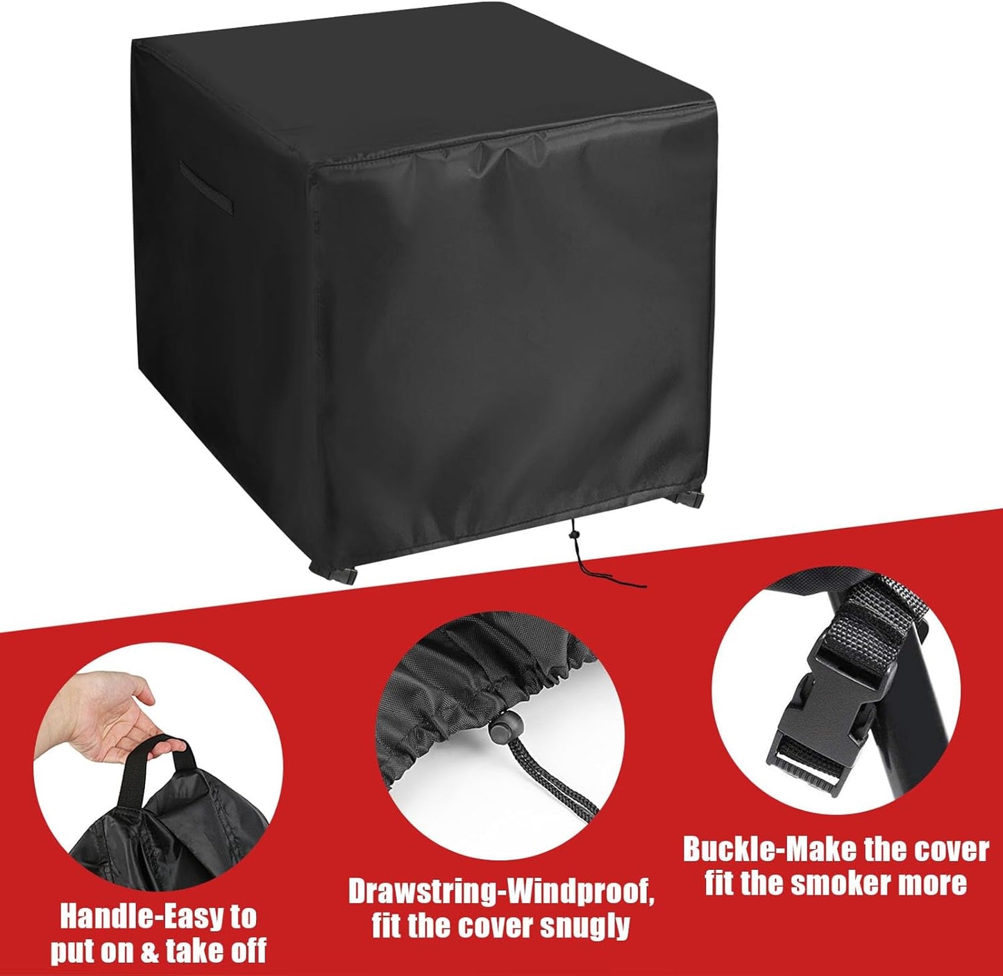 Outdoor Single Burner Stove Cover for GasOne 200K BTU Propane Burner, Waterproof Cover for Home Brewing, Turkey Fry