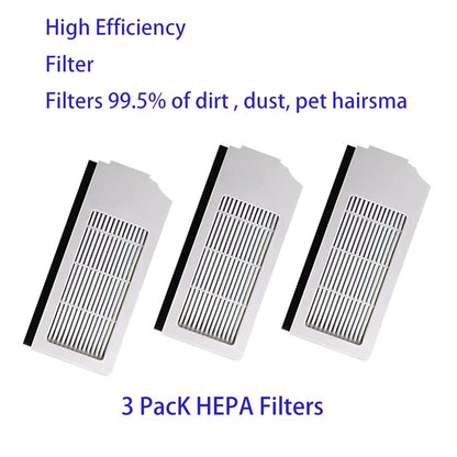 Accessories for ECOVACS DEEBOT T10 Plus:Replacement Parts Compatible with ECOVACS DEEBOT T10 Plus Robtic Vacuum Cleaner Main Brush Side Brush Hepa Filter Spare Attachments