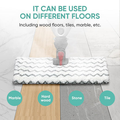 2 Pack Genius Steam Mop Pads Compatible with Shark Genius Hard Floor Cleaning System, Part # XTP184