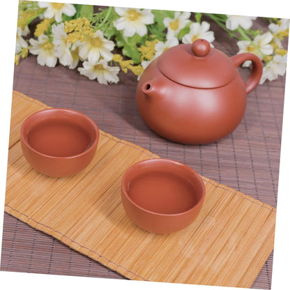 BESTOYARD Handmade Chinese Tea Pot, Feng Shui Teapot Ornament, Purple Sand Mud Kettle