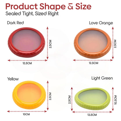 Set of 4 Food Popz Storage Containers | Fruit and Vegetable Anti-Oxidation Storage Box for Avocado, Onion, Lemon & Tomato | Fresh Pod Reusable Fruit Antioxidant Storage for Fridge | BPA-Free Box