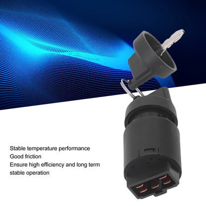 Hapivida Ignition Starter Switch, 2 Keys ABS Key Switch with Lock