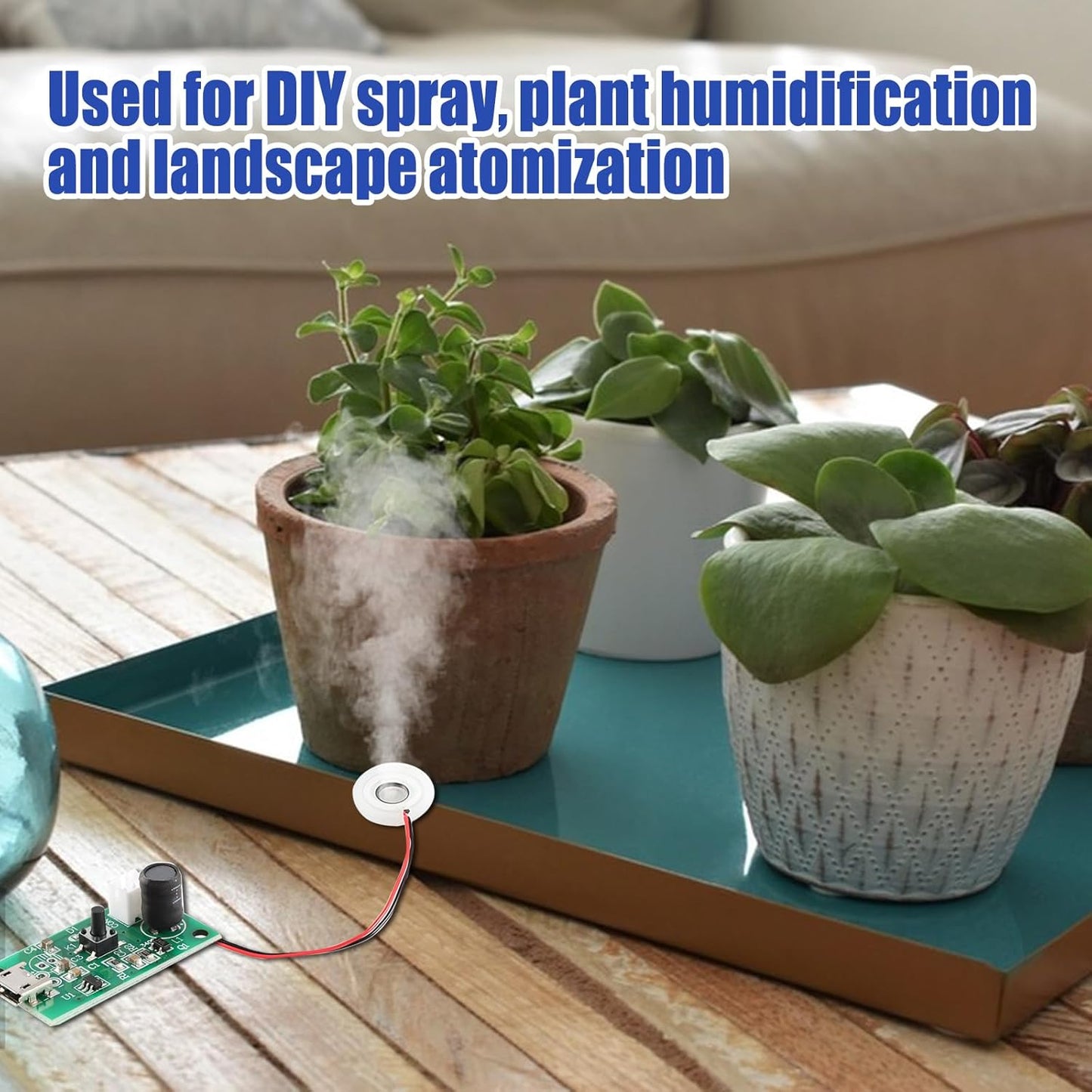 8 Pcs Atomization Disc, DC 5V USB Humidifieration Mist Maker, Atomization Module with Timing Switch for DIY Home