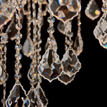 HUANXISHA 24 Lights Large Crystal Chandeliers Maria Theresa Chandelier for High Ceilings Vintage Chandelier Light Fixture Foyer Hallway Entryway Staircase 55.1" H x 39.4" D