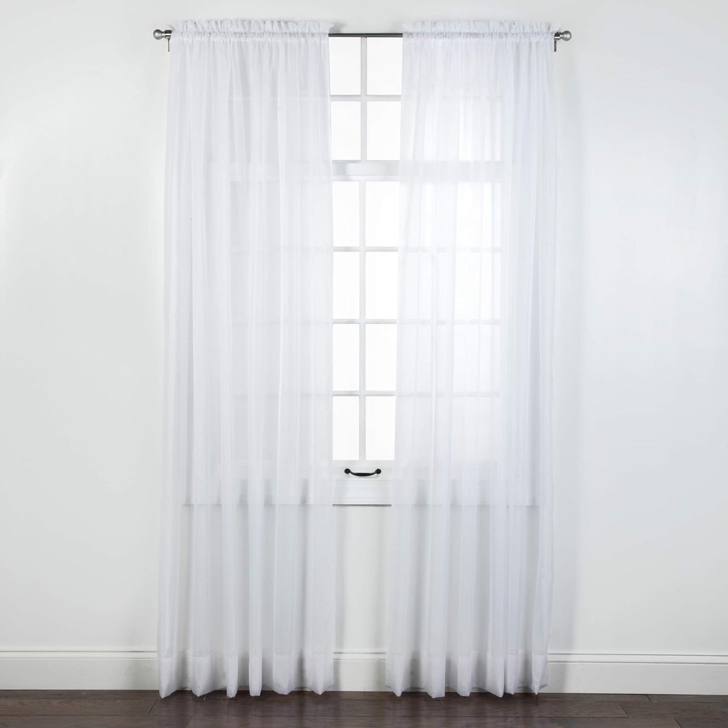 Stylemaster Elegance Sheer Voile Panel, 60" x 95", White