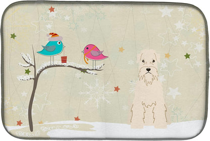 Caroline's Treasures Wheaten Terrier Dish Drying Mat for Kitchen Counter, 14 x 21", Multicolor