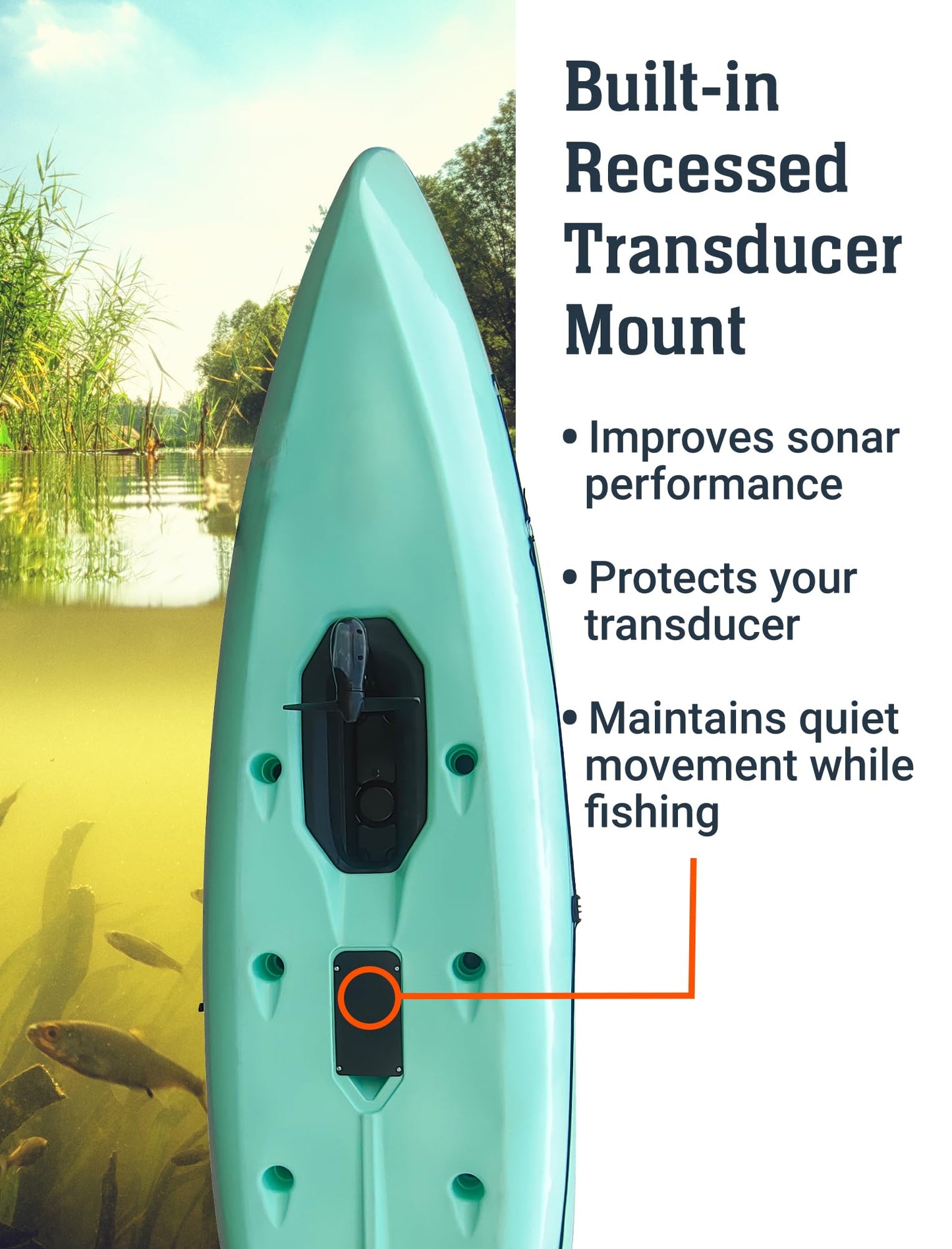 Upgraded Brooklyn 12.0 Pro Pedal Drive Propeller Kayak by BKC, 12 ft Hands-Free Single Fishing Kayak, Rudder Steering, 70 lb Hull, Watertight Storage & Adjustable Seat (Camo)