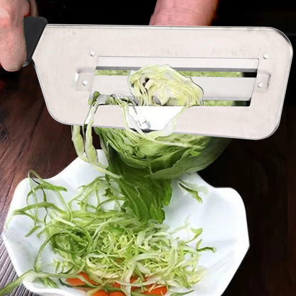 Cabbage Chopper Shredder, 2 Pack Cabbage Cutter Knife Kitchen Slicer Sauerkraut Cutter Coleslaw Grater, Sharp Stainless Steel Blades, Black & Red Handle