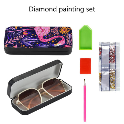 Leatrice 5d Diamond Art Kits for Adults Small Diamond Painting Kit Gem Art Paint by Diamonds Dots Eyeglasses Case DIY for Beginner Women
