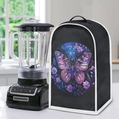 Purple Floral Butterfly Kitchen Blender Dust Cover, Washable Appliance Cover, Stand Mixer Protector, Dust-Proof Cover