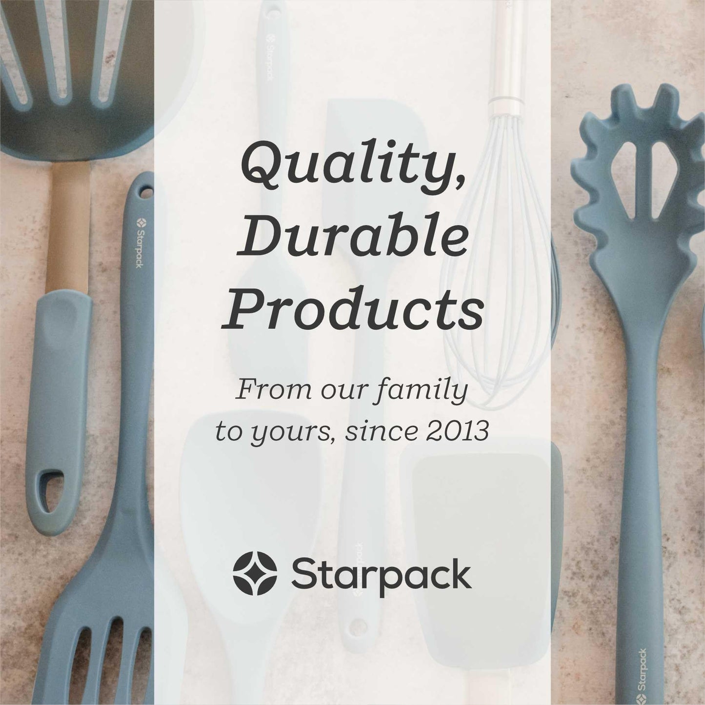 Starpack 'Ladle of Love' XL Premium Silicone Ladle - High Heat Resistant to 600F, Non Stick, LFGB Grade