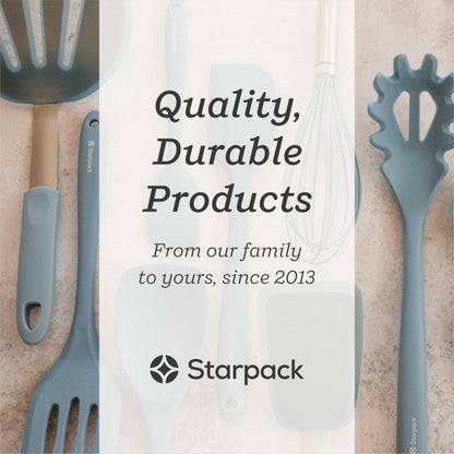 Starpack 'Ladle of Love' XL Premium Silicone Ladle - High Heat Resistant to 600F, Non Stick, LFGB Grade