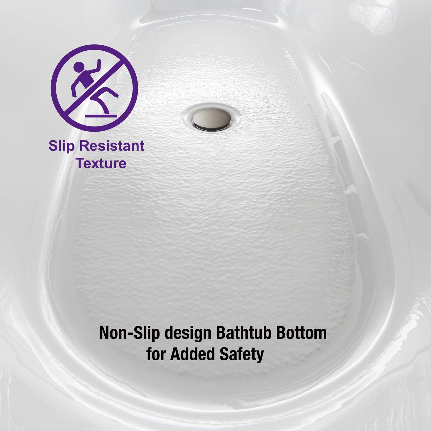 WOODBRIDGE B0016 C 59" Freestanding Bathtub Contemporary Soaking Tub, White Acrylic Drain/Overflow, B-0016 Chrome+ Pillow