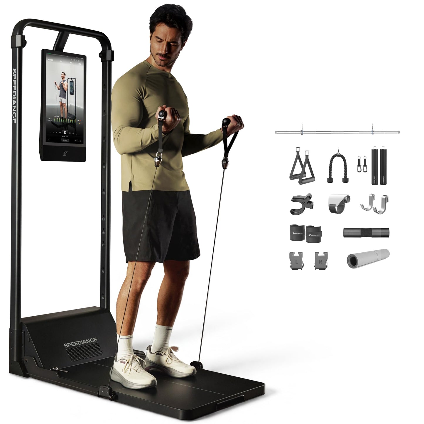 Speediance Smart Home Gym, Multi-Functional Gym Machine for Full Body Strength Training, All-in-one Gym Equipment, Digital Weight System, Workout Station, Squat Rack, Gym Monster 2