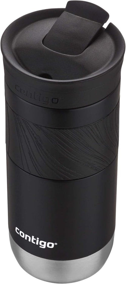 Contigo Byron Travel Mug - Vacuum-Insulated Stainless Steel | Leak-Proof, BPA-Free, 16oz, Licorice