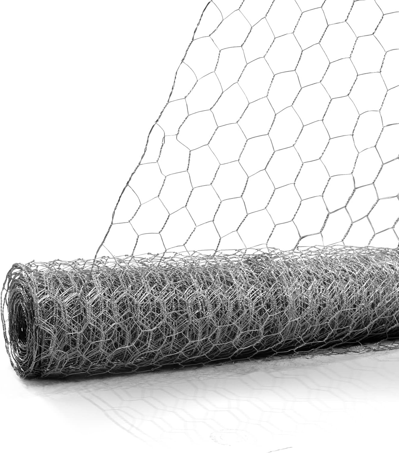 Fencer Wire 20 1-Inch (4 50 Gauge Chicken Wire Fence, Galvanized Poultry Hexagonal Netting Crafting, Chicken Coops