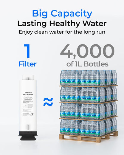 Waterdrop G5P700A-CF Filter, Replacement for Waterdrop G5P700A Undersink Reverse Osmosis System, 6-month Lifetime