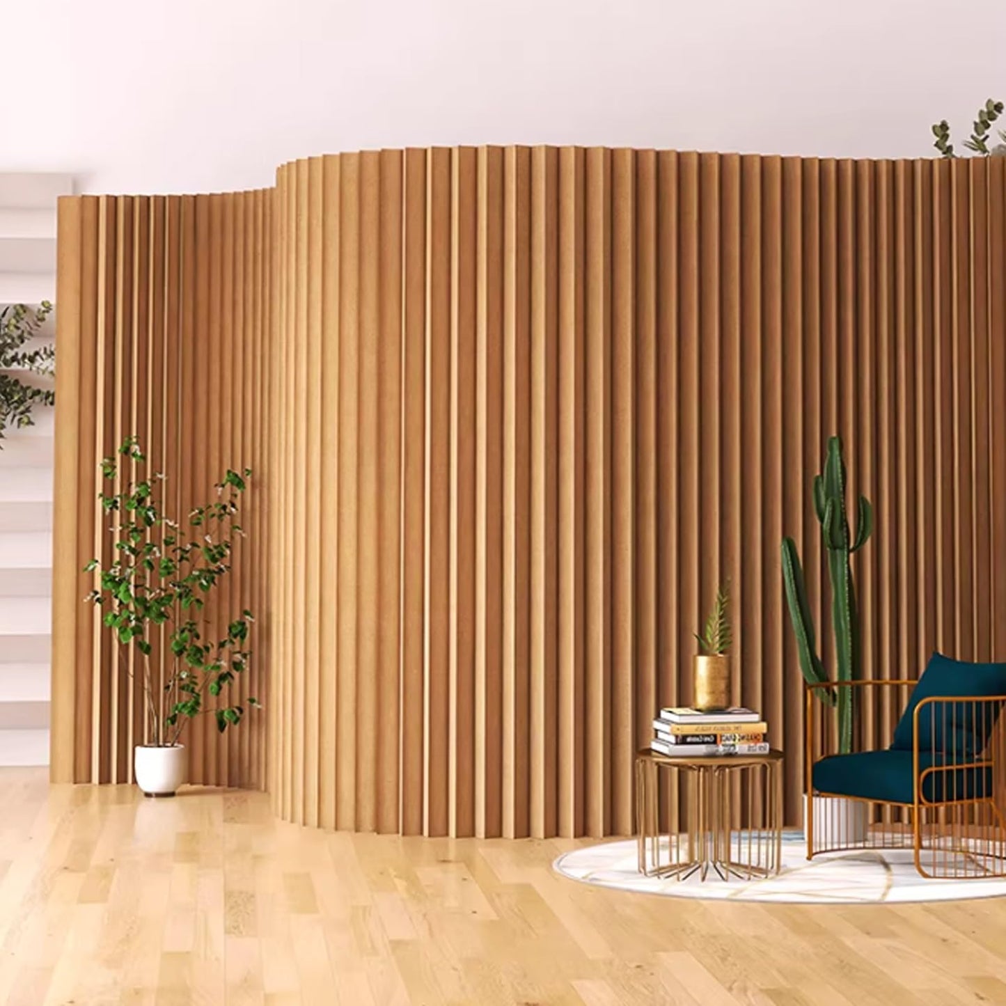 Portable Room Divider, Folding Paper Adjustable Privacy Screen for Offices, Studios, and Dorms, Versatile Room Partitions for Flexible Space Separation (200x300cm)