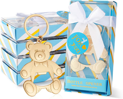 24/packs Baby bottle Opener Baby Shower Party Gift Bottle Opener Cute Bear Shape Bottle Opener Guest Wedding Party Gift