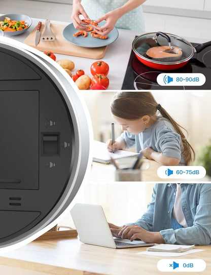 Timers: Digital Kitchen Timer with Magnetic Countdown and Large LED Display for Cooking and Fitness