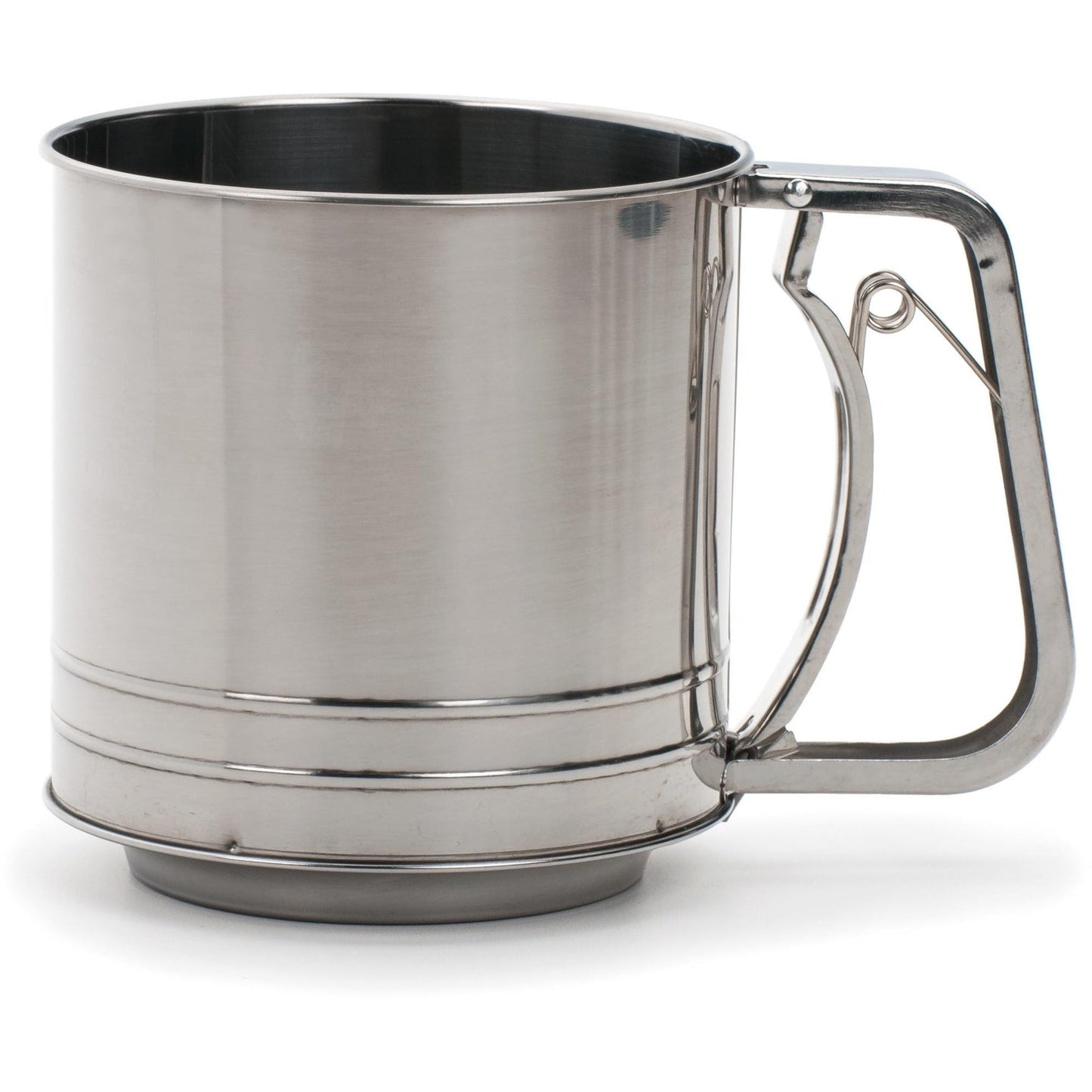 Farberware Stainless Steel Flour Sifter (3-Cup) - Classic Lightweight Handheld Baking Sieve for Flour, Confectioners Sugar, Dry Ingredients - Ideal for Cakes, Cookies, Pastries