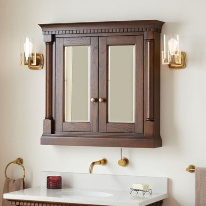 Signature Hardware 484248 Claudia 34" Framed Double Door Medicine Cabinet