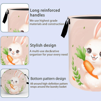 VODRM Cute Axolotl Underwater Laundry Basket, Dirty Collapsible Clothes Toy Organizer Hamper for Kids Adults, Oxford Cloth Waterproof Storage Bin for Bedroom Bathroom Home Decor Gifts, 19.7"X15.7"