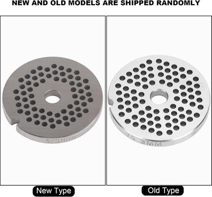 Meat Grinder Blade Mincer Plate Disc Knife Replacement Accessories, Stainless Steel Discs for Mixer FGA